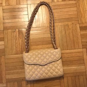 Rebecca Minkoff cream quilted bag